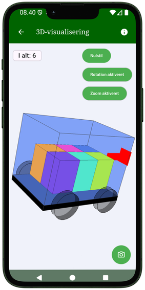 3D-visualisering af last i VolumTransport