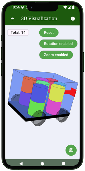 3D load visualization in VolumTransport