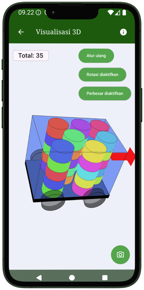 Visualisasi muatan 3D di VolumTransport