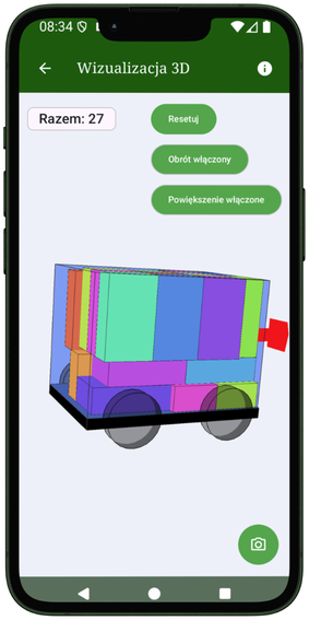 Wizualizacja ładunku 3D w VolumTransport